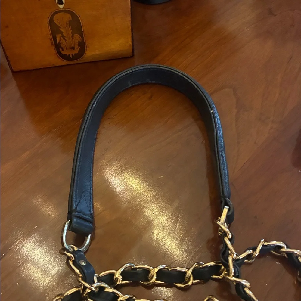 Kelly Wynne Clear “Mingle Mingle Mini” Purse Navy Real Leather Crossbody Bag